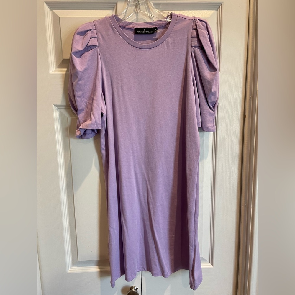 Lavender Puff Sleeve Pomander Palace Dress